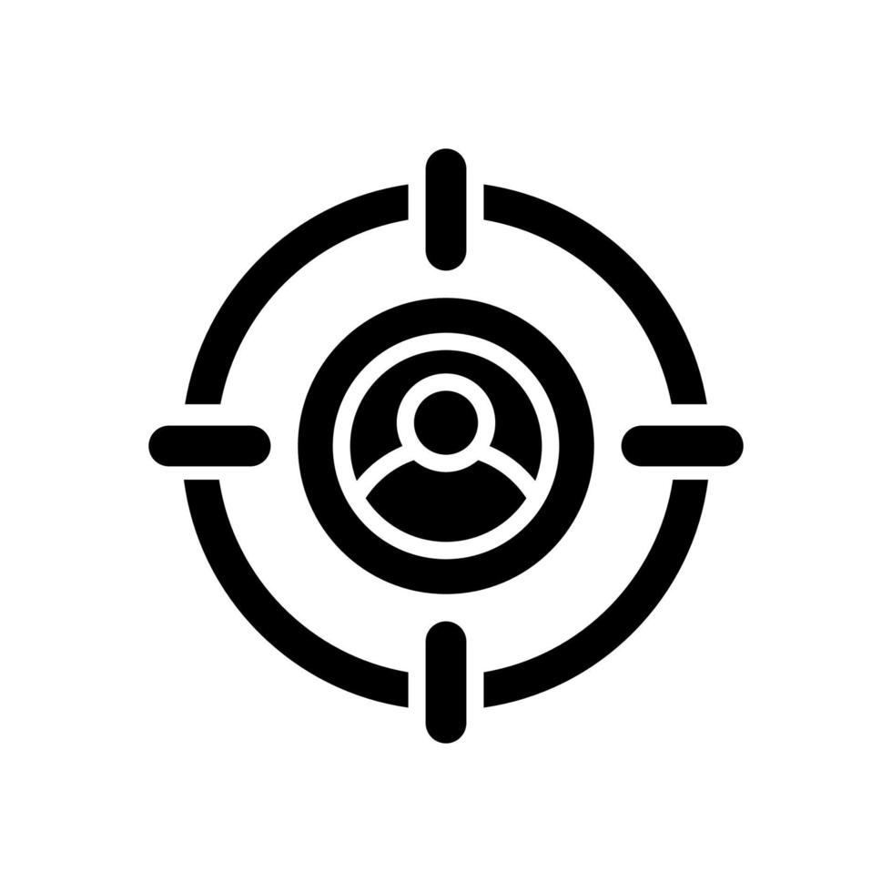 target audience icon for your website, mobile, presentation, and logo design. vector