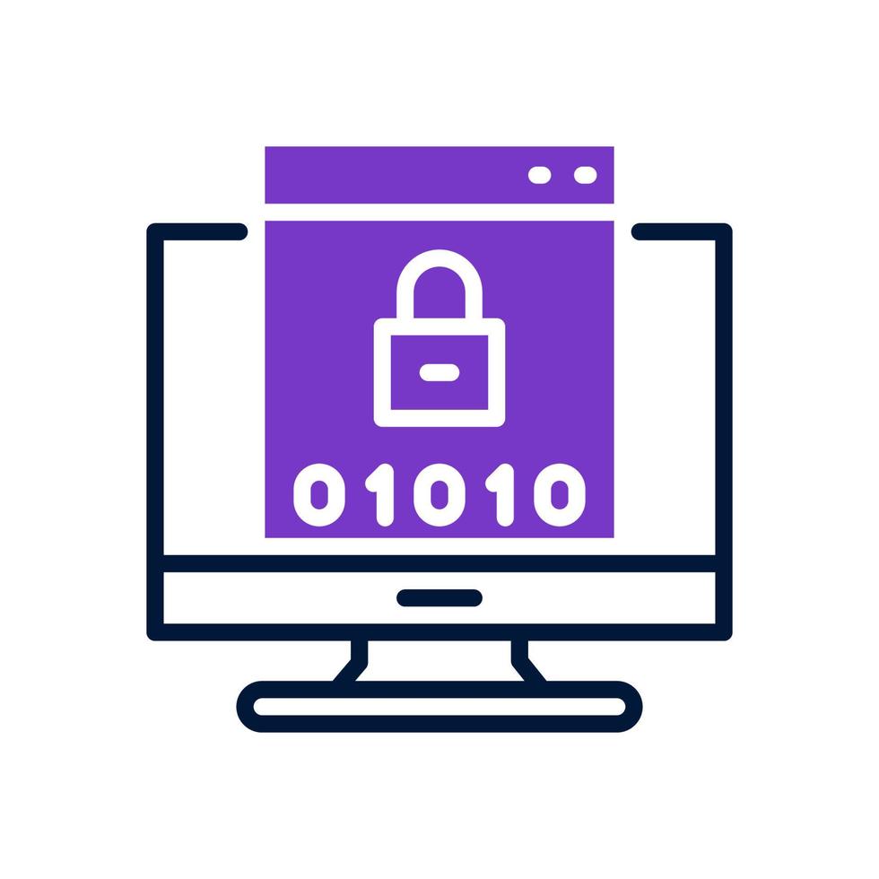 binary code icon for your website, mobile, presentation, and logo design. vector