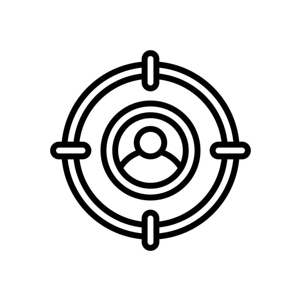 target audience icon for your website, mobile, presentation, and logo design. vector