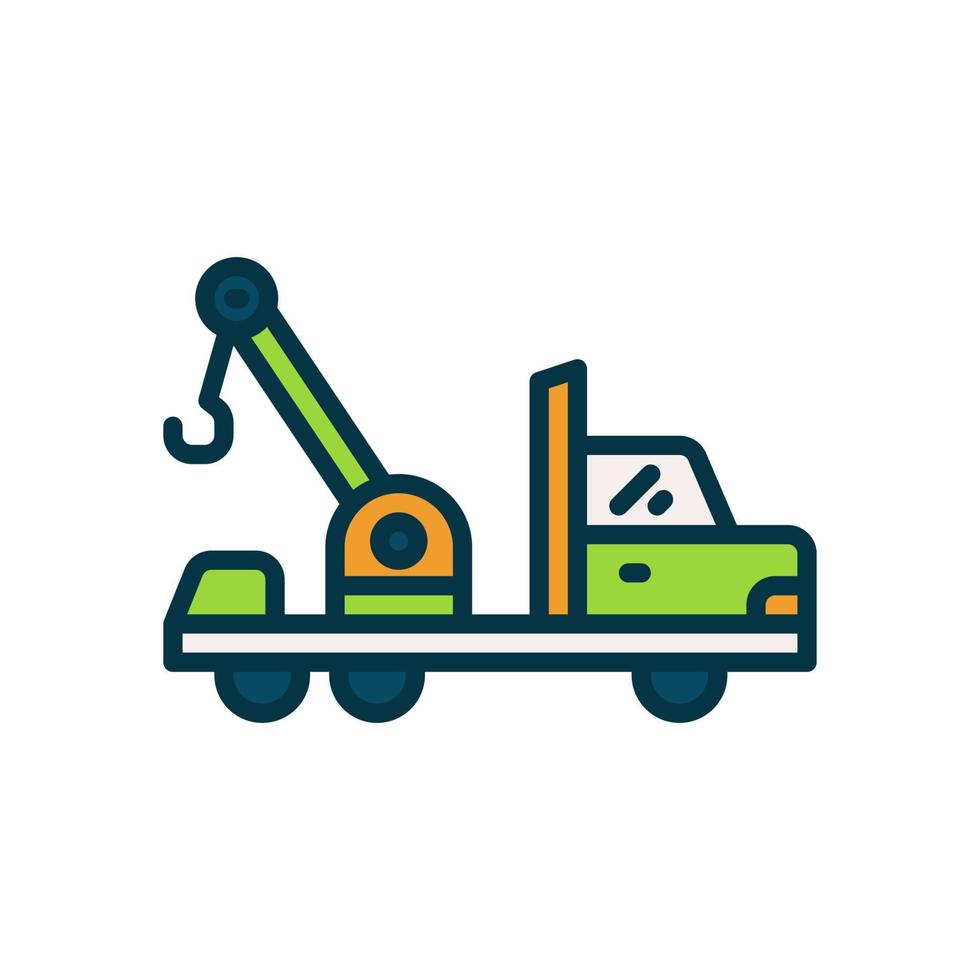 tow truck icon for your website, mobile, presentation, and logo design. vector