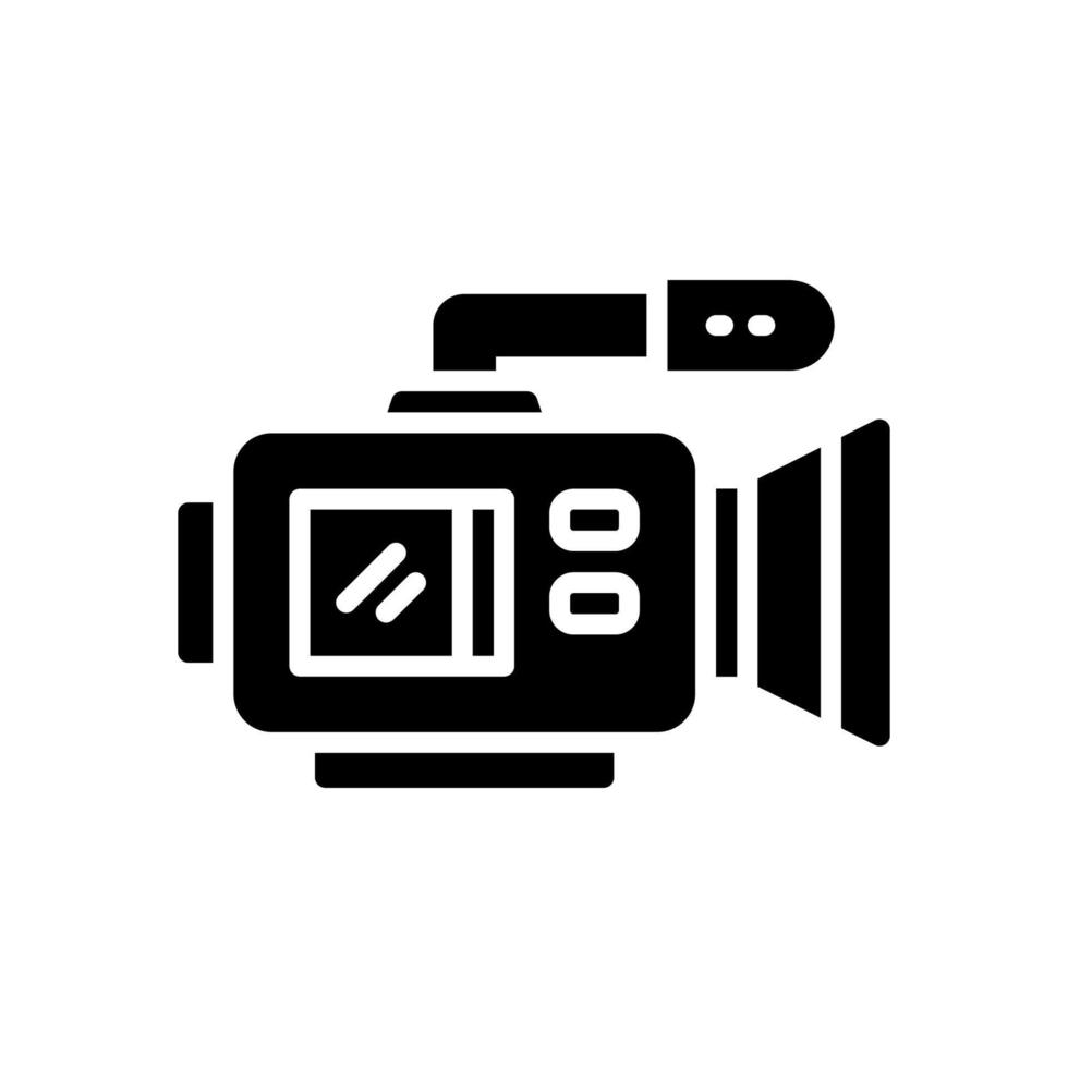 icono de cámara de video para su sitio web, móvil, presentación y diseño de logotipo. vector