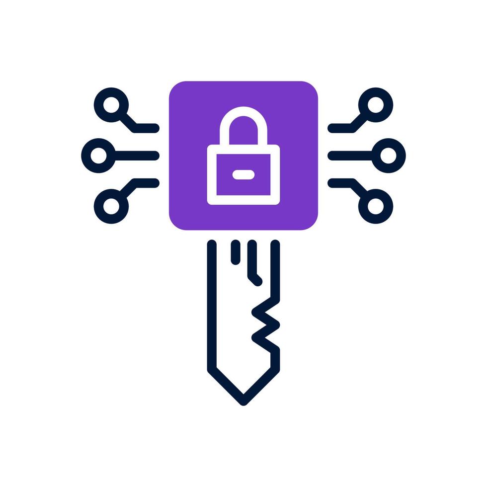 digital key icon for your website, mobile, presentation, and logo design. vector