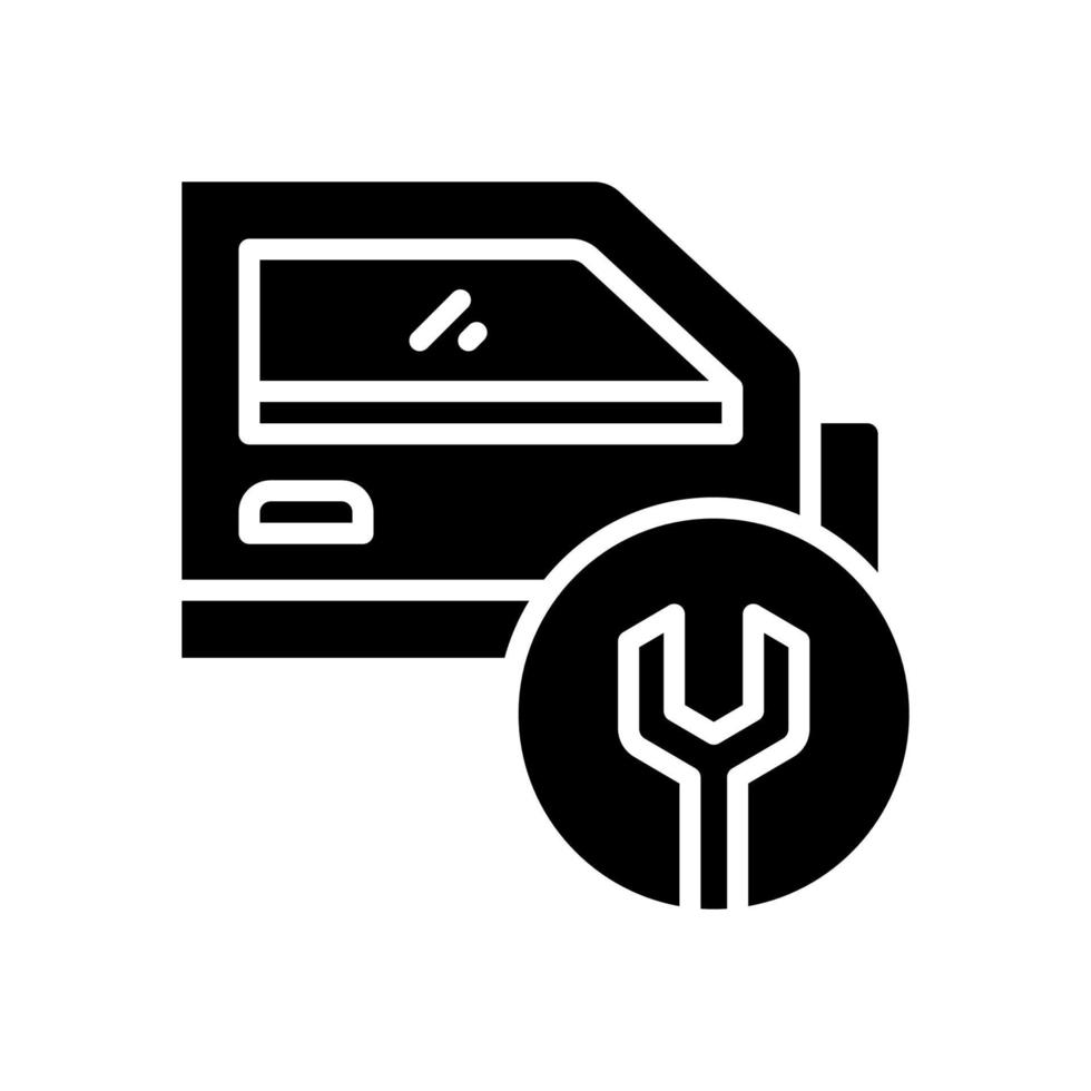 icono de puerta de coche para su sitio web, móvil, presentación y diseño de logotipo. vector