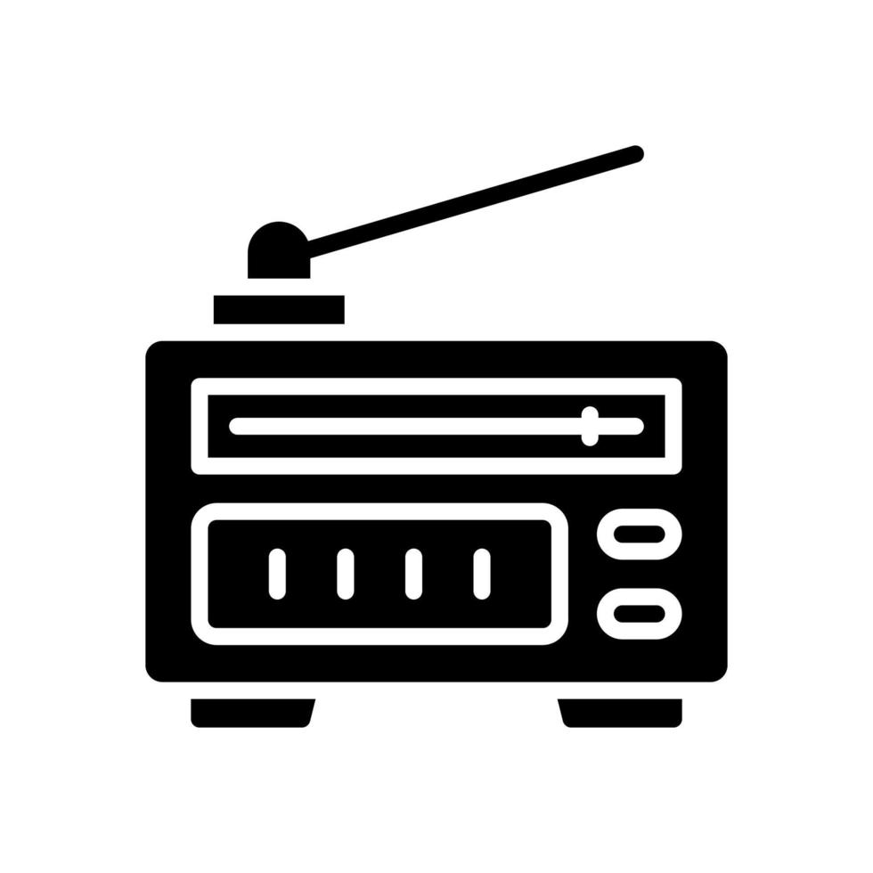 icono de radio para su sitio web, móvil, presentación y diseño de logotipo. vector