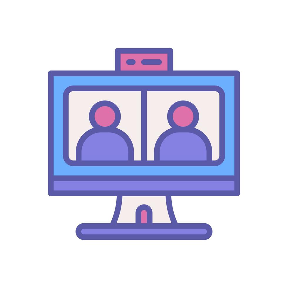 video conference icon for your website design, logo, mobile design, and presentation. vector