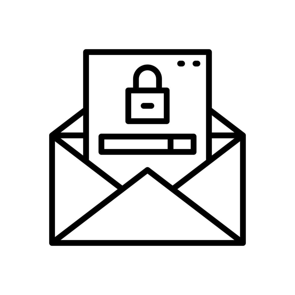 email lock icon for your website, mobile, presentation, and logo design. vector