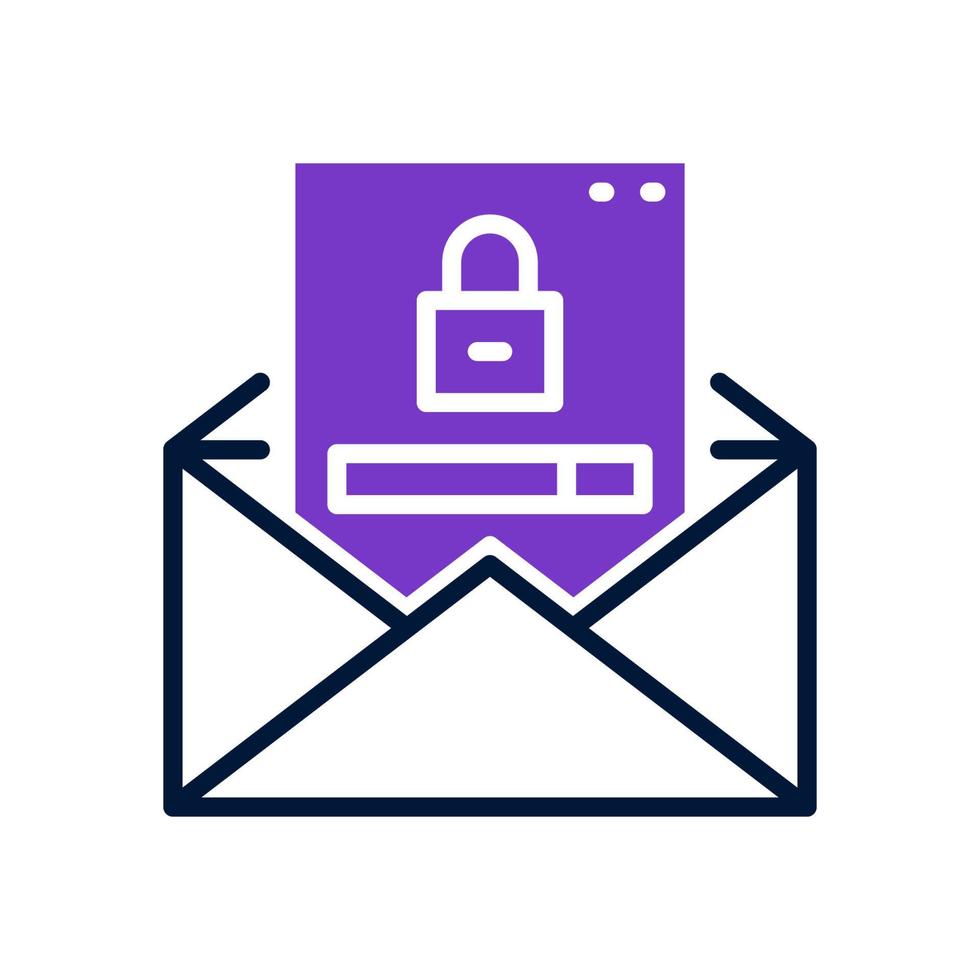 email lock icon for your website, mobile, presentation, and logo design. vector