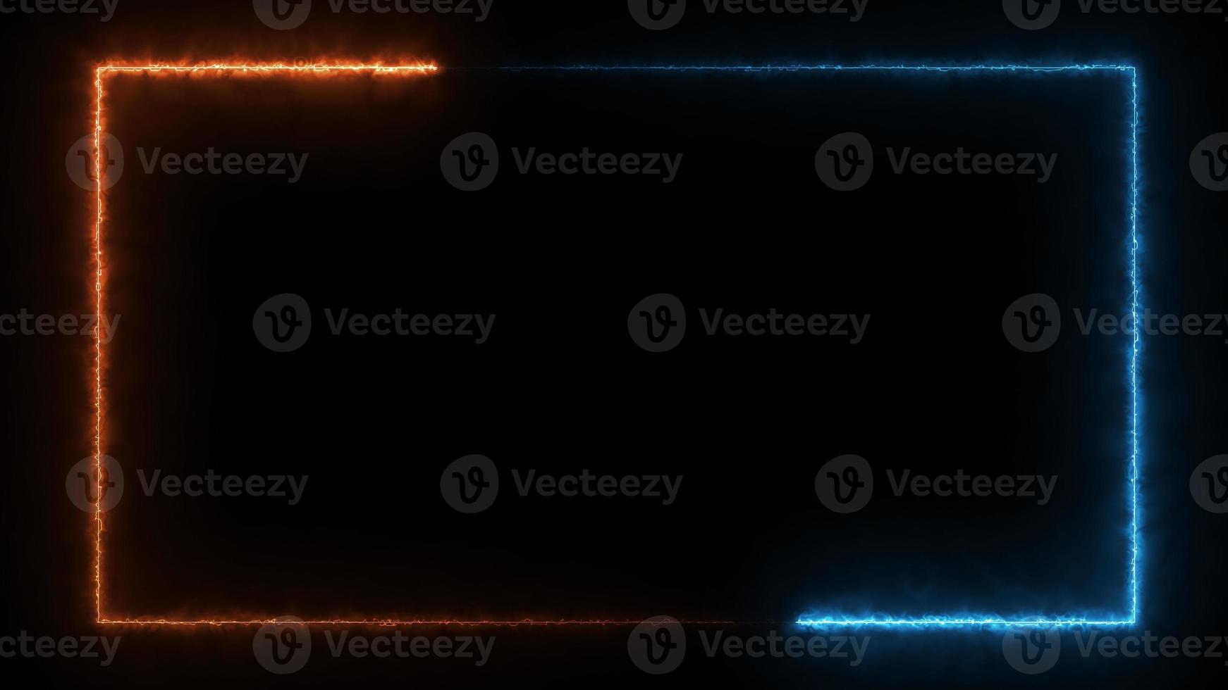 neon light frame on a dark background photo