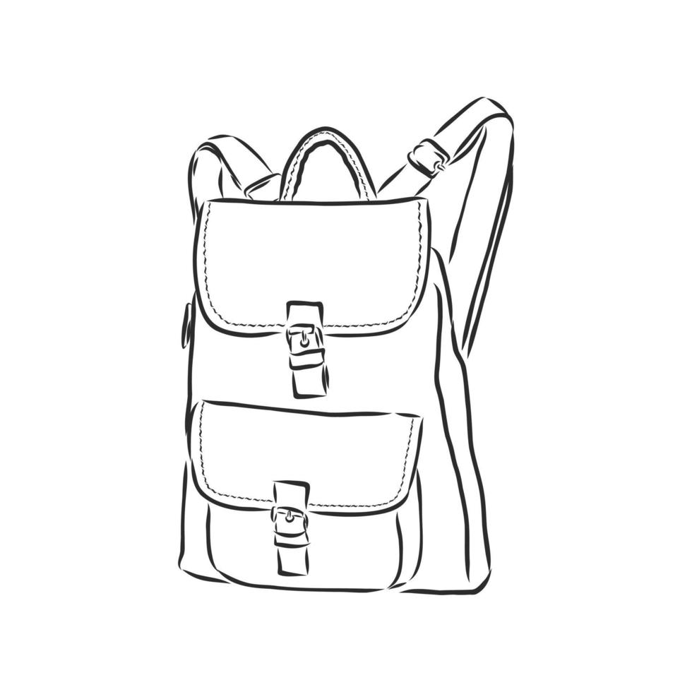 backpack vector sketch