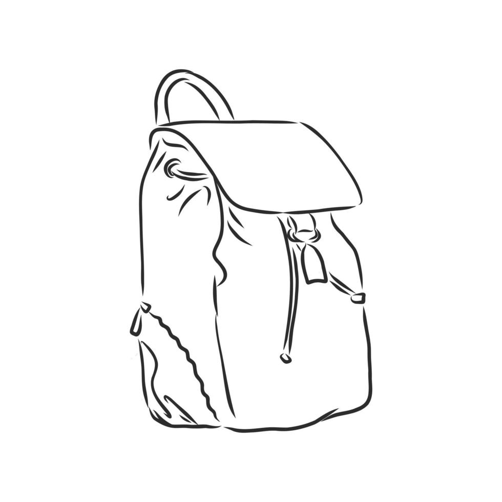 bosquejo del vector de la mochila