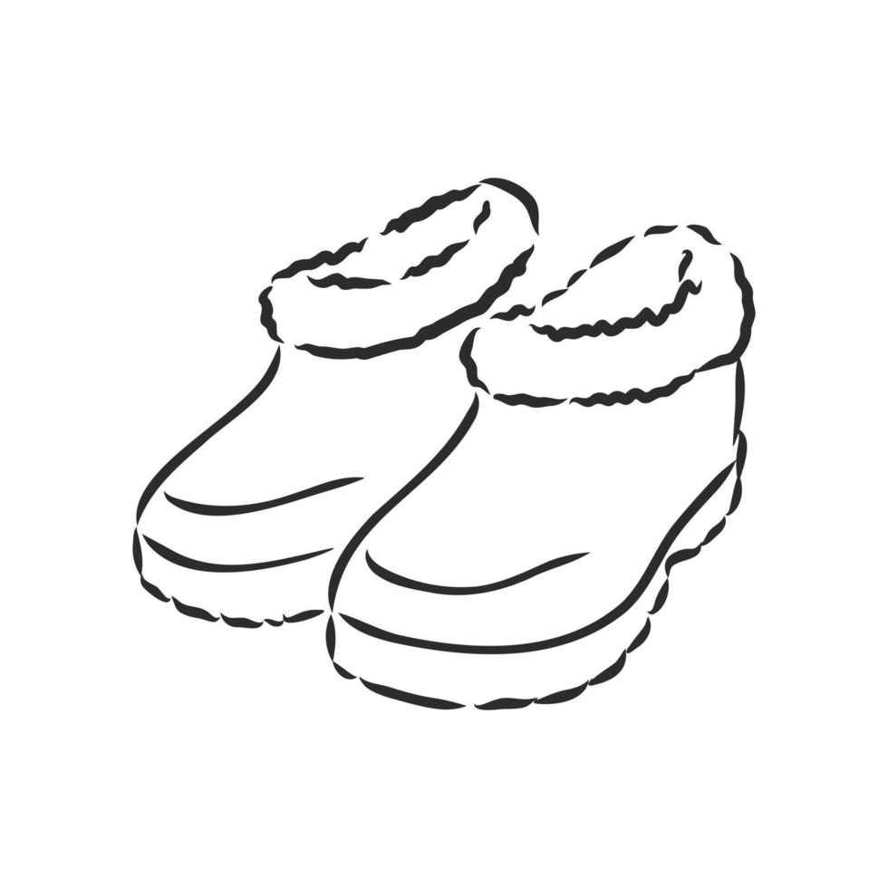 galoshes vector sketch