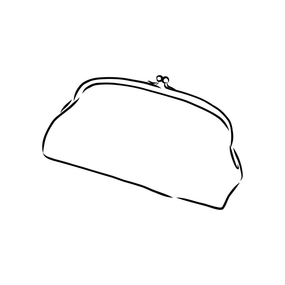 wallet vector sketch