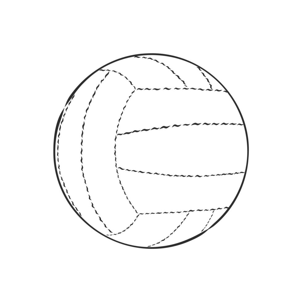 dibujo vectorial de pelota deportiva vector
