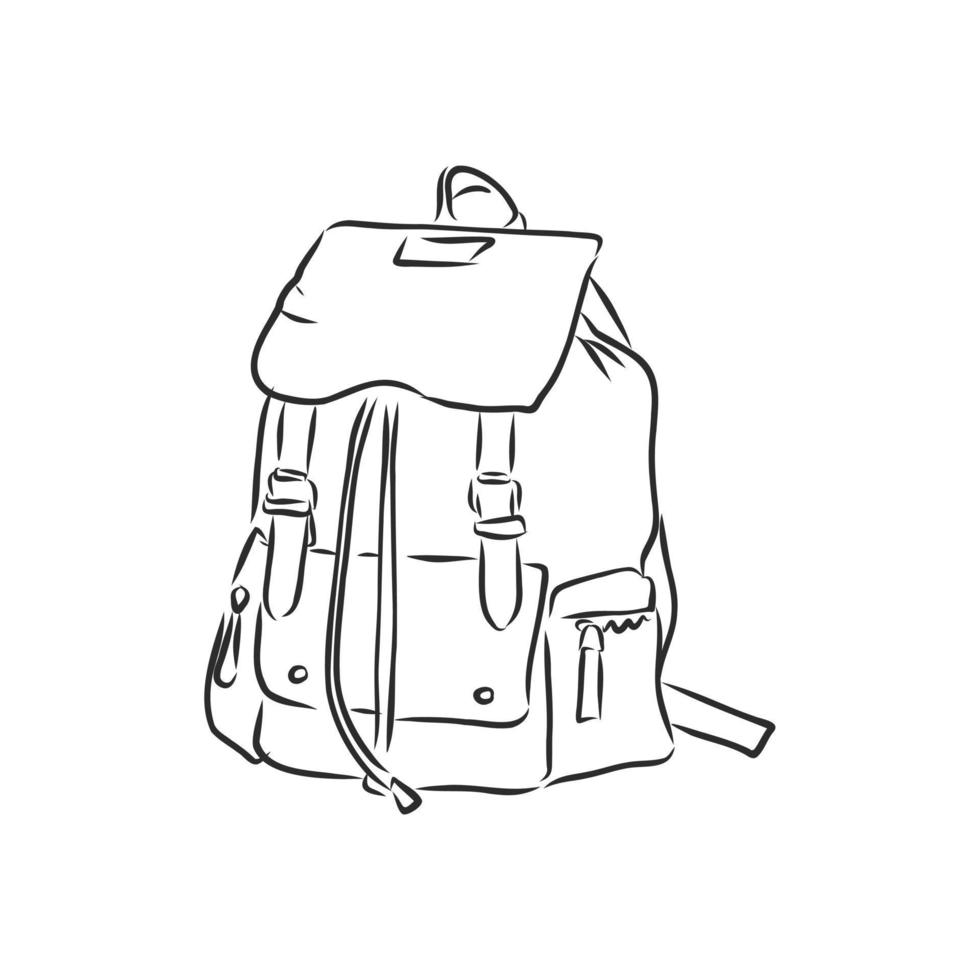 backpack vector sketch