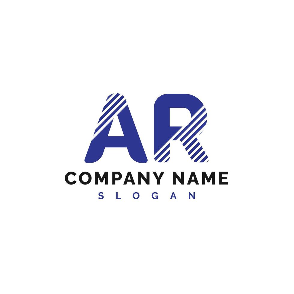 AR Logo Design. AR Letter Logo Icon Vector Illustration - Vector
