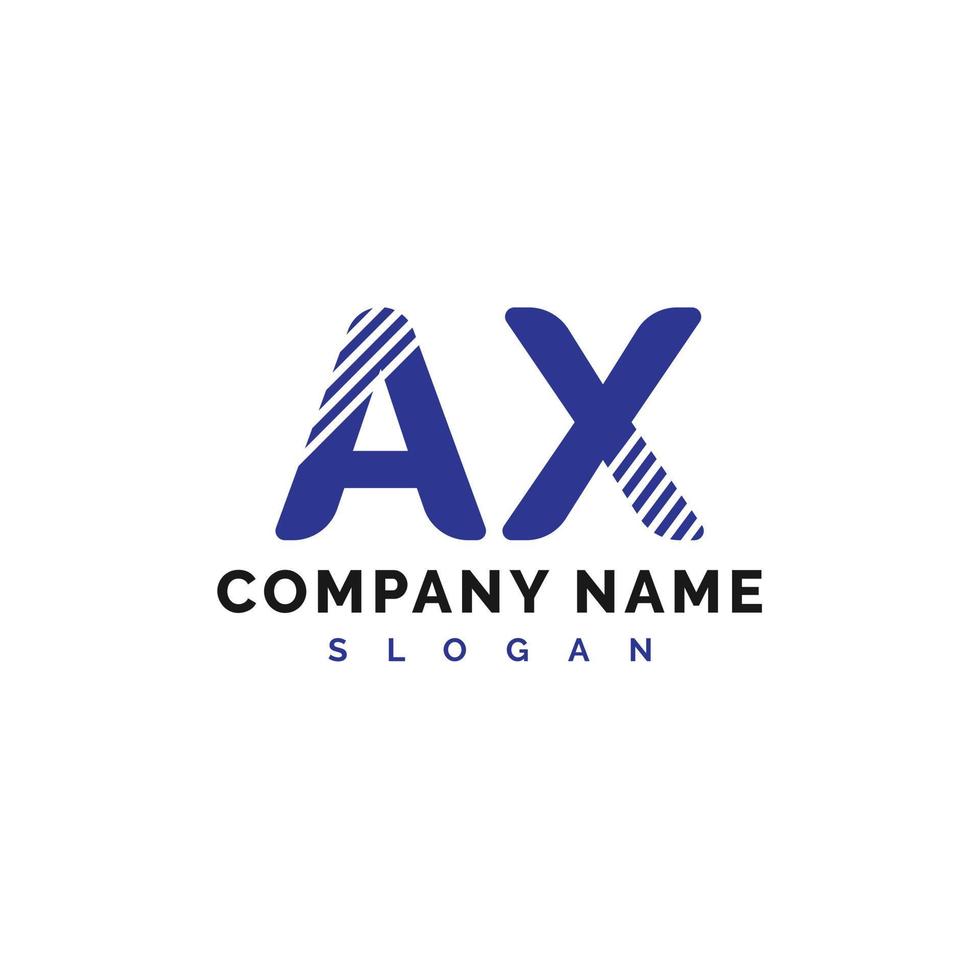 AX Logo Design. AX Letter Logo Icon Vector Illustration - Vector