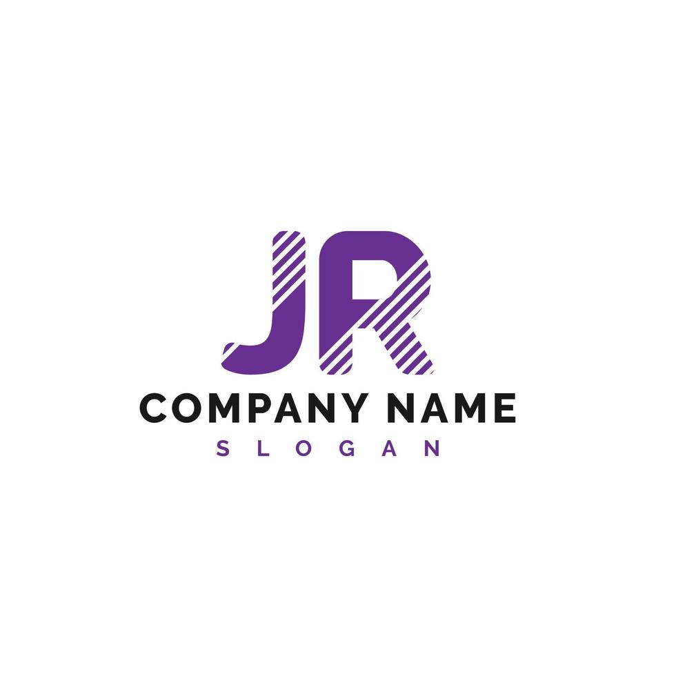 diseño de logotipo de letra jr. Ilustración de vector de logotipo de letra jr - vector