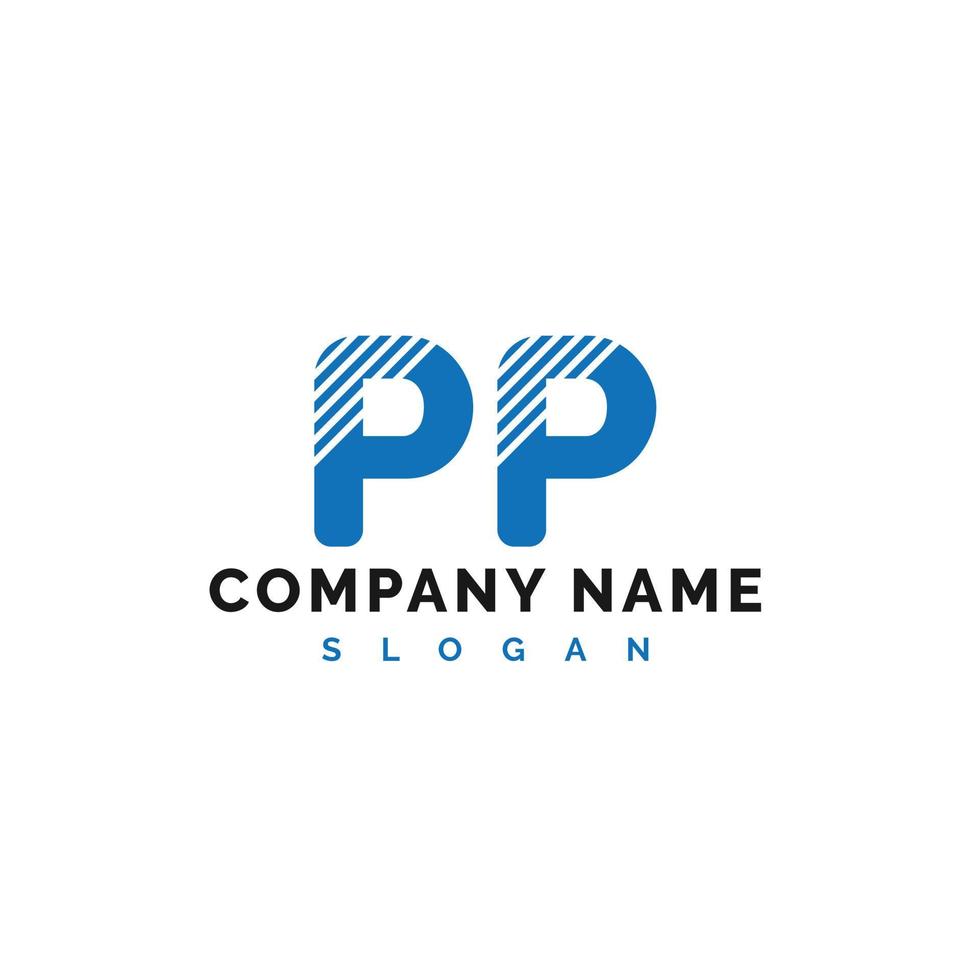 PP Letter Logo Design. PP letter logo Vector Illustration - Vector