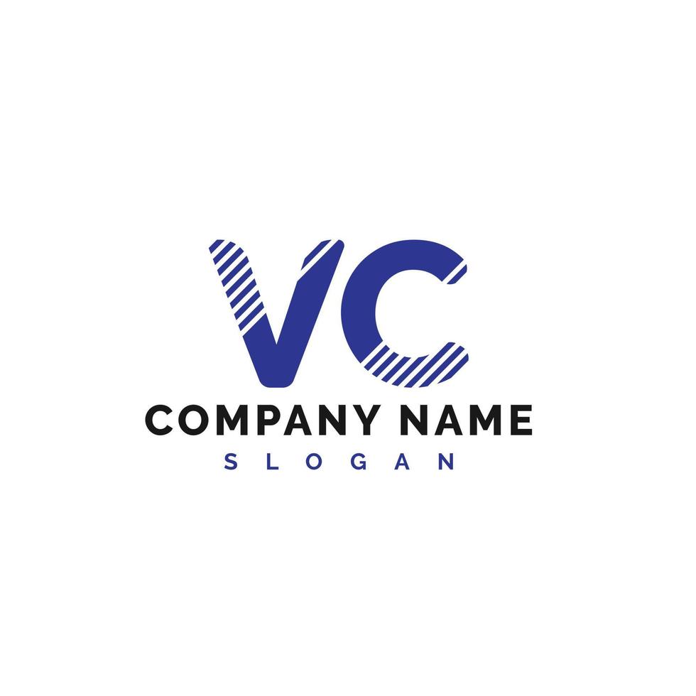 VC Letter Logo Design. VC Letter Logo Vector Illustration - Vector