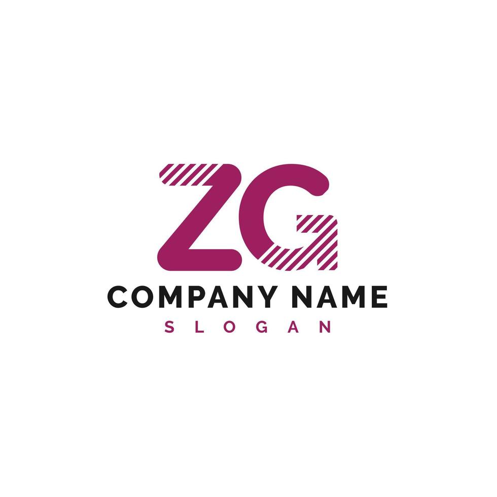 ZG Letter Logo Design. ZG Letter Logo Vector Illustration - Vector