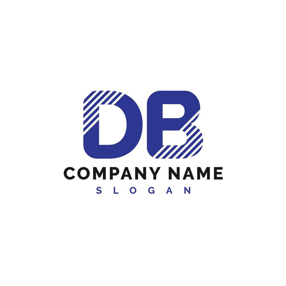 diseño del logotipo de la letra db. Ilustración de vector de logotipo de letra db - vector