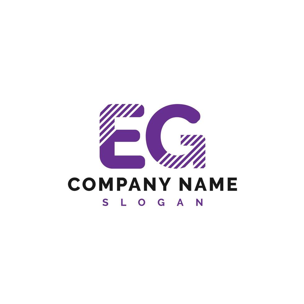 EG Letter Logo Design. EG letter logo Vector Illustration - Vector