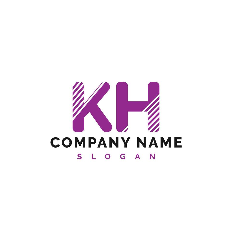 KH Letter Logo Design. KH letter logo Vector Illustration - Vector