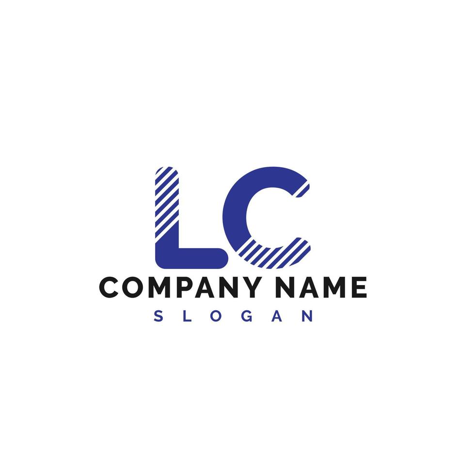 diseño de logotipo de letra lc. Ilustración de vector de logotipo de letra lc - vector