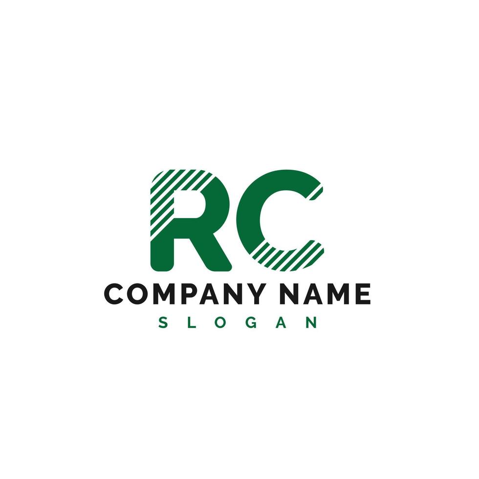 RC Letter Logo Design. RC letter logo Vector Illustration - Vector