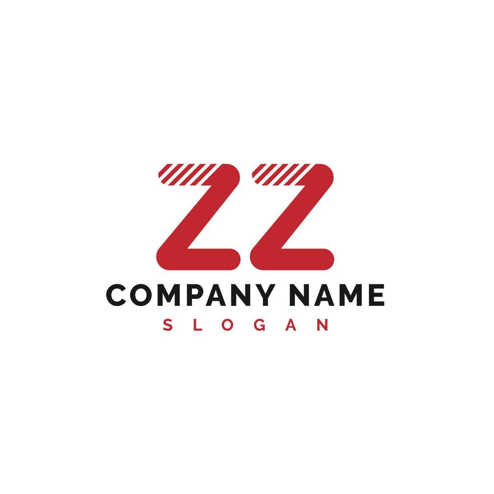 diseño del logotipo de la letra zz. Ilustración de vector de logotipo de letra zz - vector