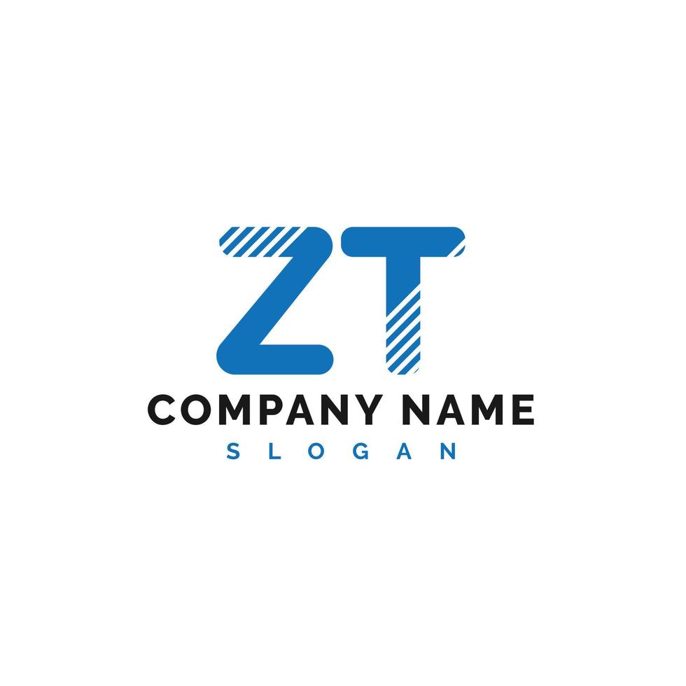 ZT Letter Logo Design. ZT Letter Logo Vector Illustration - Vector