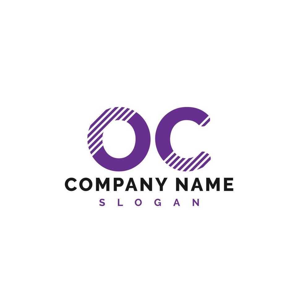 OC Letter Logo Design. OC letter logo Vector Illustration - Vector