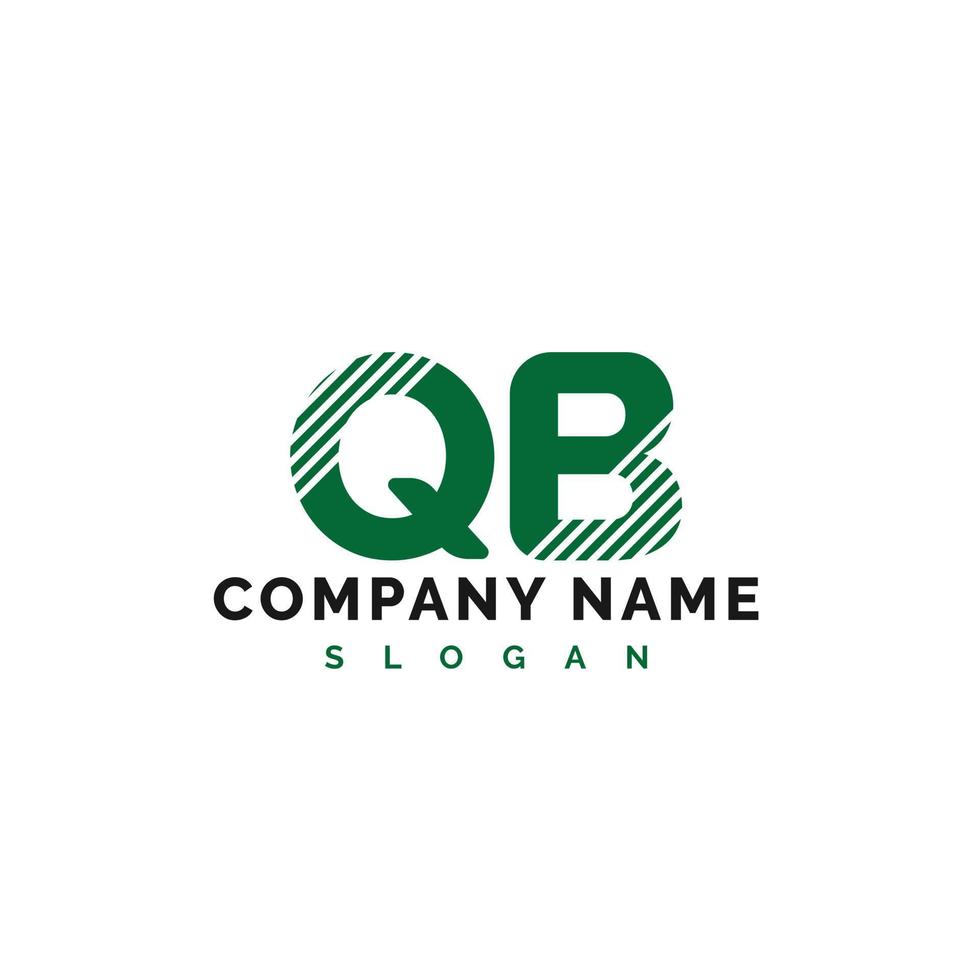 diseño del logotipo de la letra qb. ilustración vectorial del logotipo de la letra qb - vector