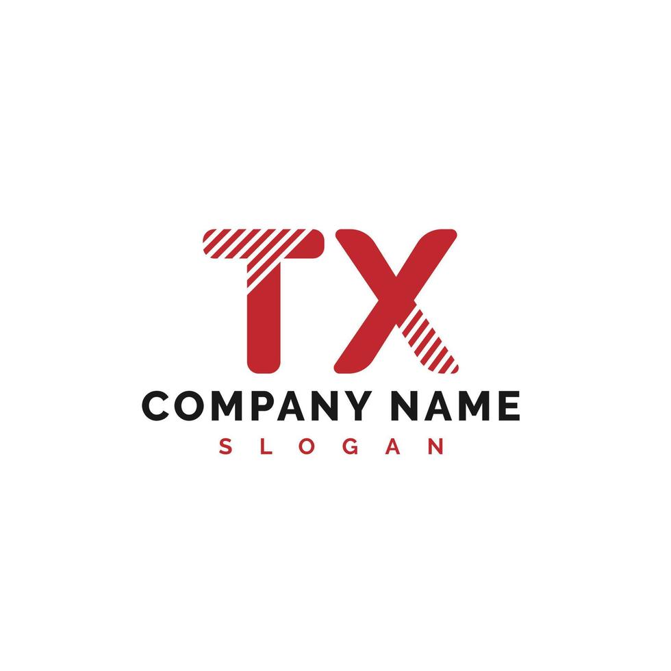 TX Letter Logo Design. TX letter logo Vector Illustration - Vector