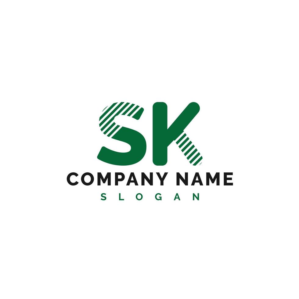 Sk Letter Logo Design. SK letter logo Vector Illustration - Vector