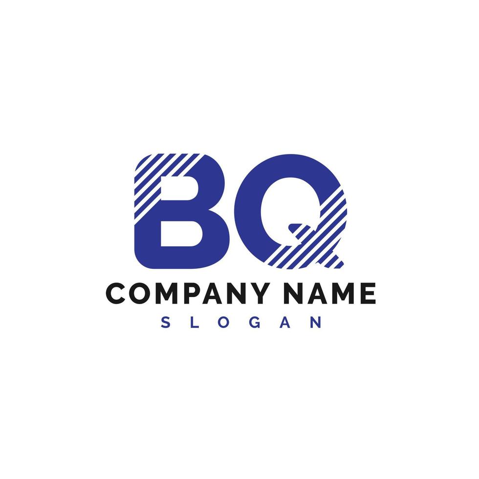 diseño de logotipo bq. Ícono del logotipo de la letra bq ilustración vectorial - vector