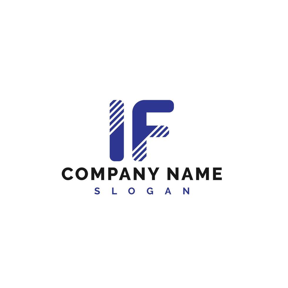 IF Letter Logo Design. IF letter logo Vector Illustration - Vector