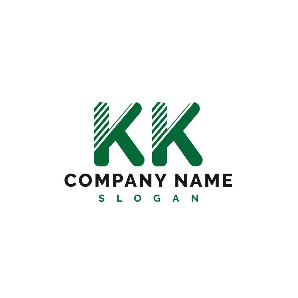 KK Letter Logo Design. KK letter logo Vector Illustration - Vector