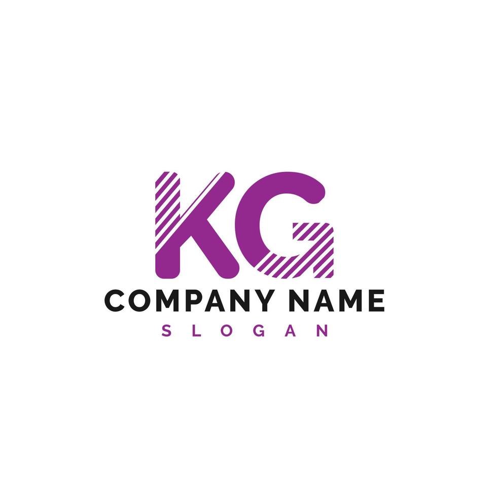 KG Letter Logo Design. KG letter logo Vector Illustration - Vector