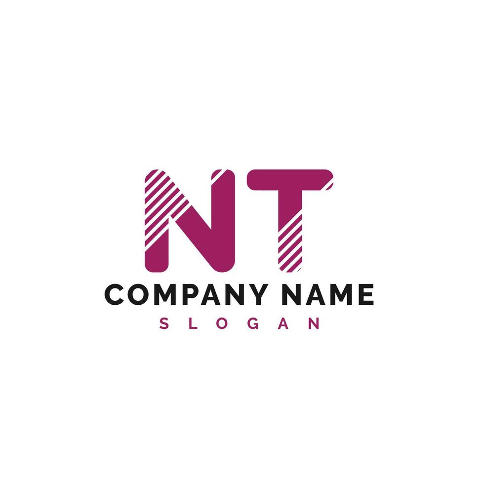 NT Letter Logo Design. NT letter logo Vector Illustration - Vector