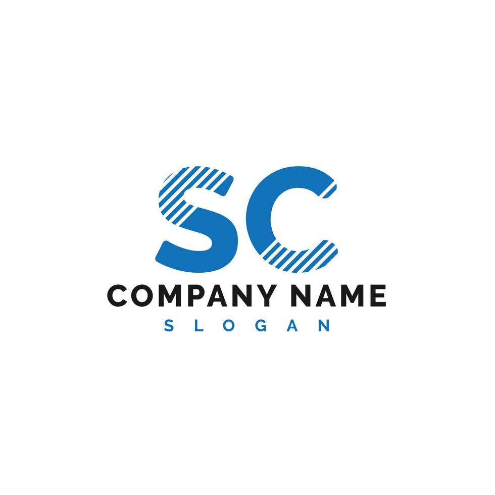 SC Letter Logo Design. SC letter logo Vector Illustration - Vector