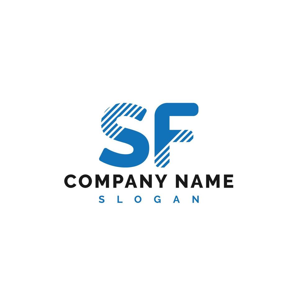 SF Letter Logo Design. SF letter logo Vector Illustration - Vector