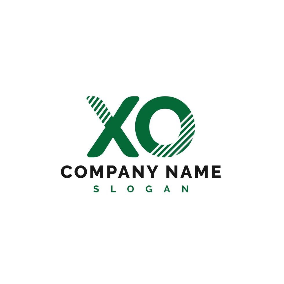 XO Letter Logo Design. XO Letter Logo Vector Illustration - Vector