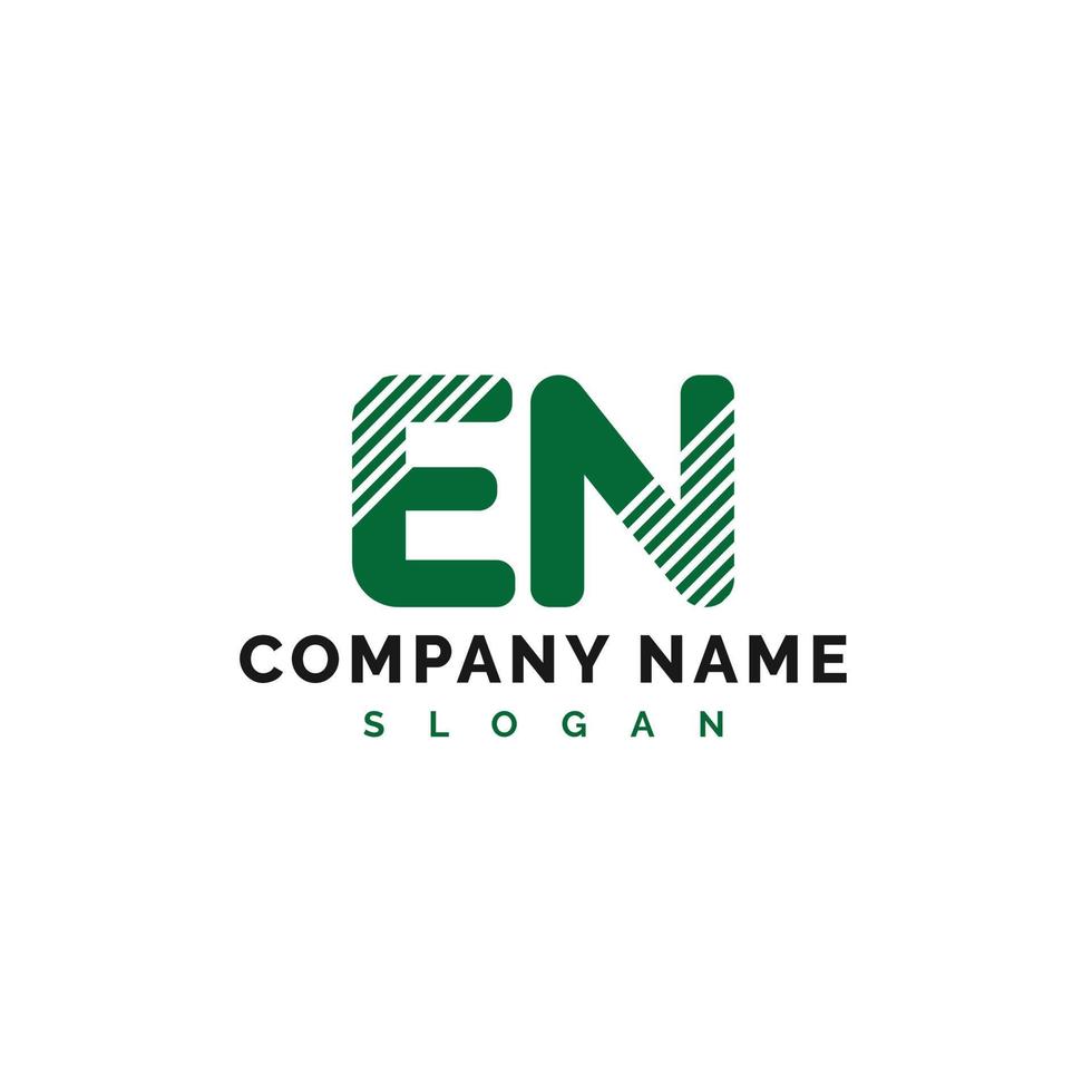 EN Letter Logo Design. EN letter logo Vector Illustration - Vector
