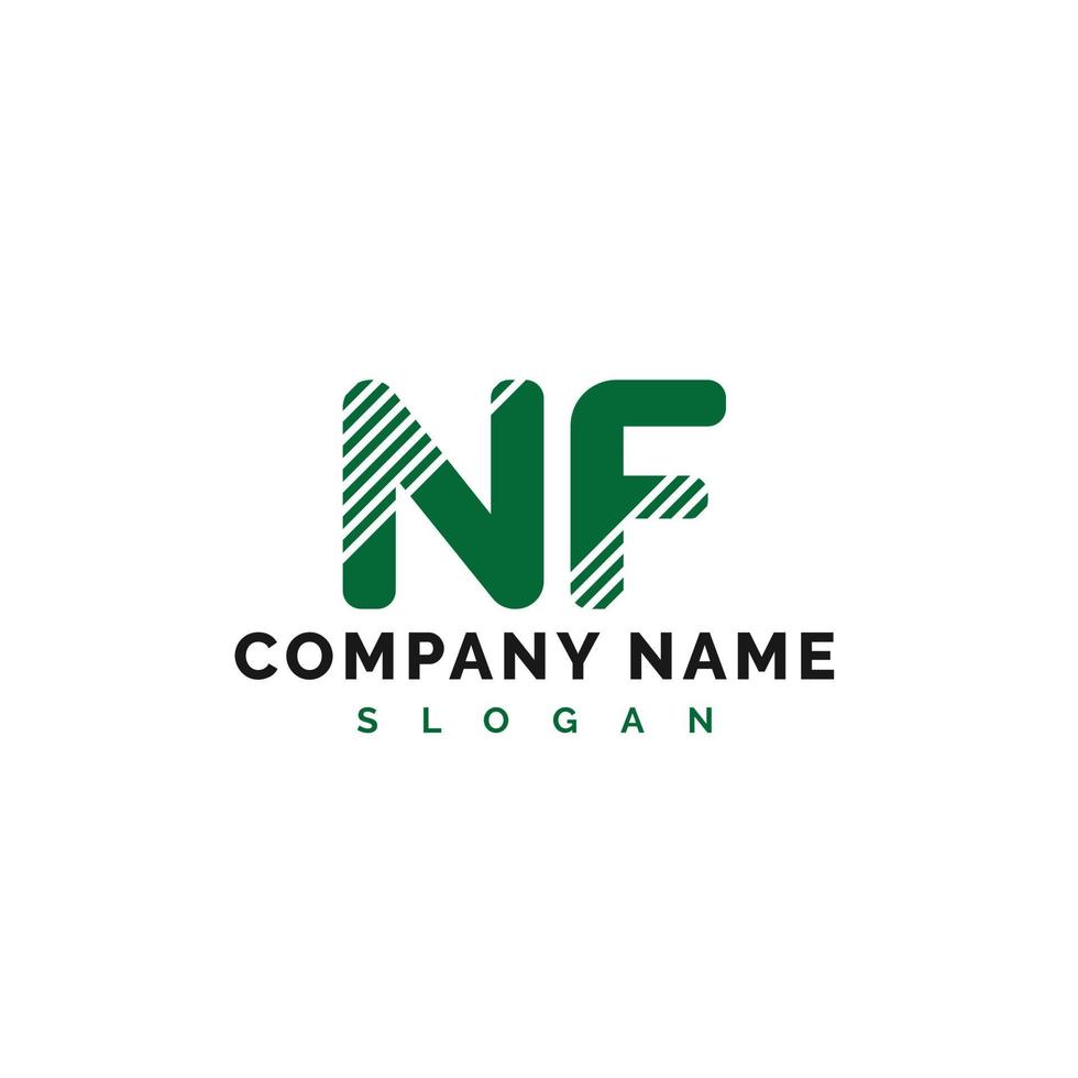 NF Letter Logo Design. NF letter logo Vector Illustration - Vector