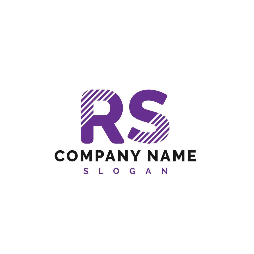 RS Letter Logo Design. RS letter logo Vector Illustration - Vector