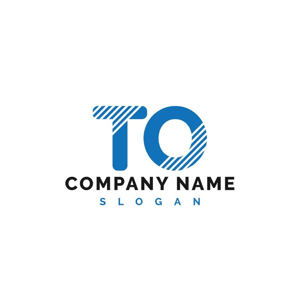 TO Letter Logo Design. TO letter logo Vector Illustration - Vector