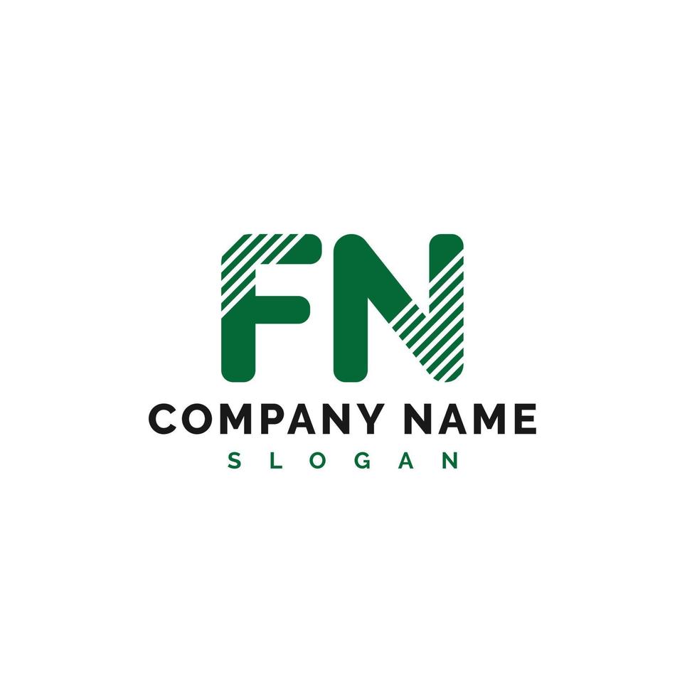 FN Letter Logo Design. FN letter logo Vector Illustration - Vector