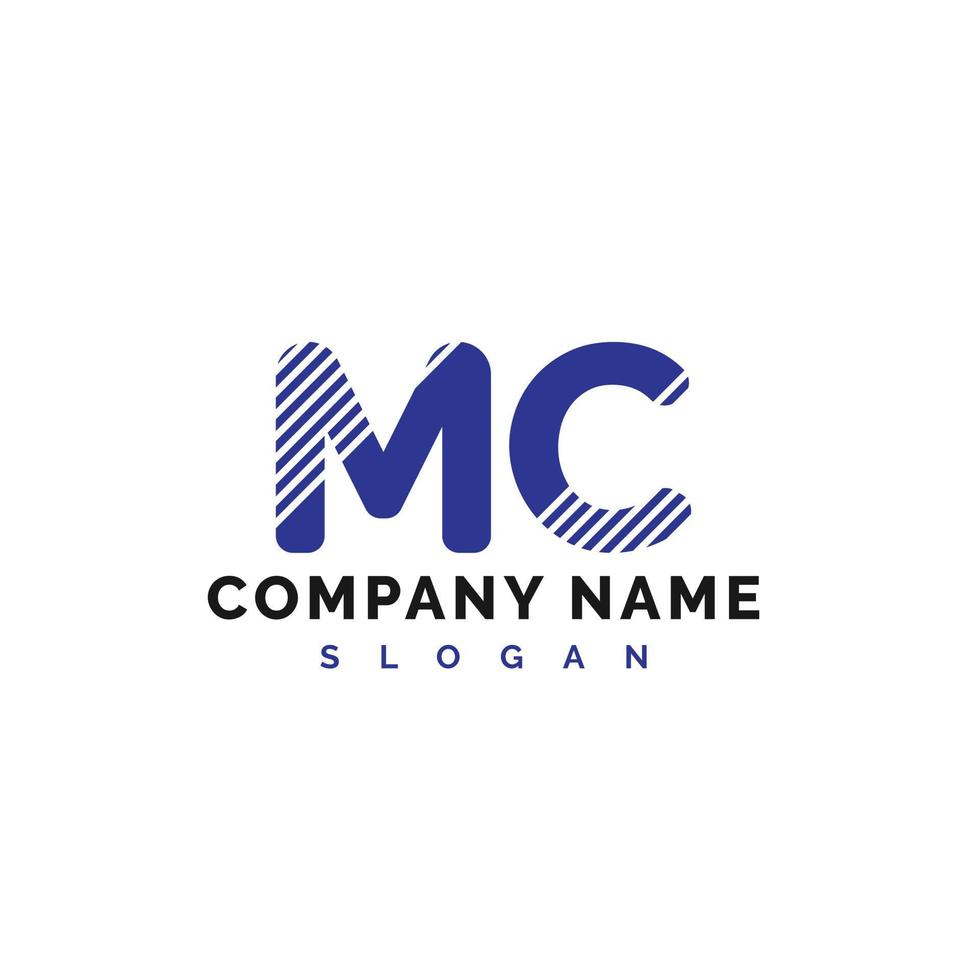 MC Letter Logo Design. MC letter logo Vector Illustration - Vector