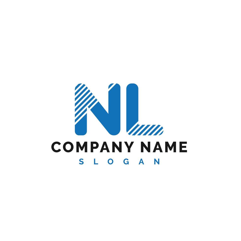 NL Letter Logo Design. NL letter logo Vector Illustration - Vector